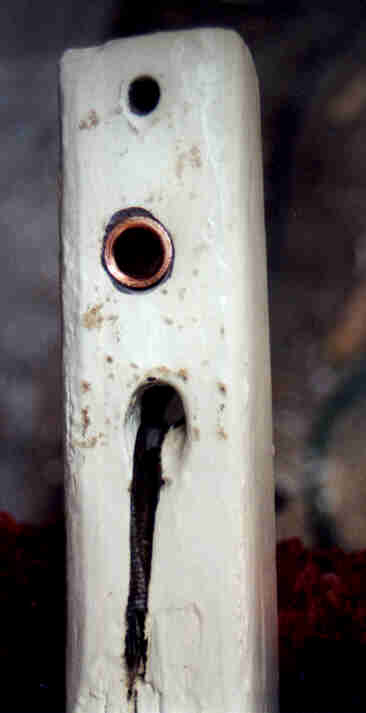 Halyard - Original dumb hole and copper lined fix
